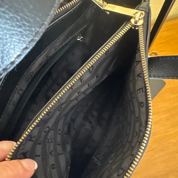 Ted Baker London black leather shoulder hand bag - Picture 10 of 12